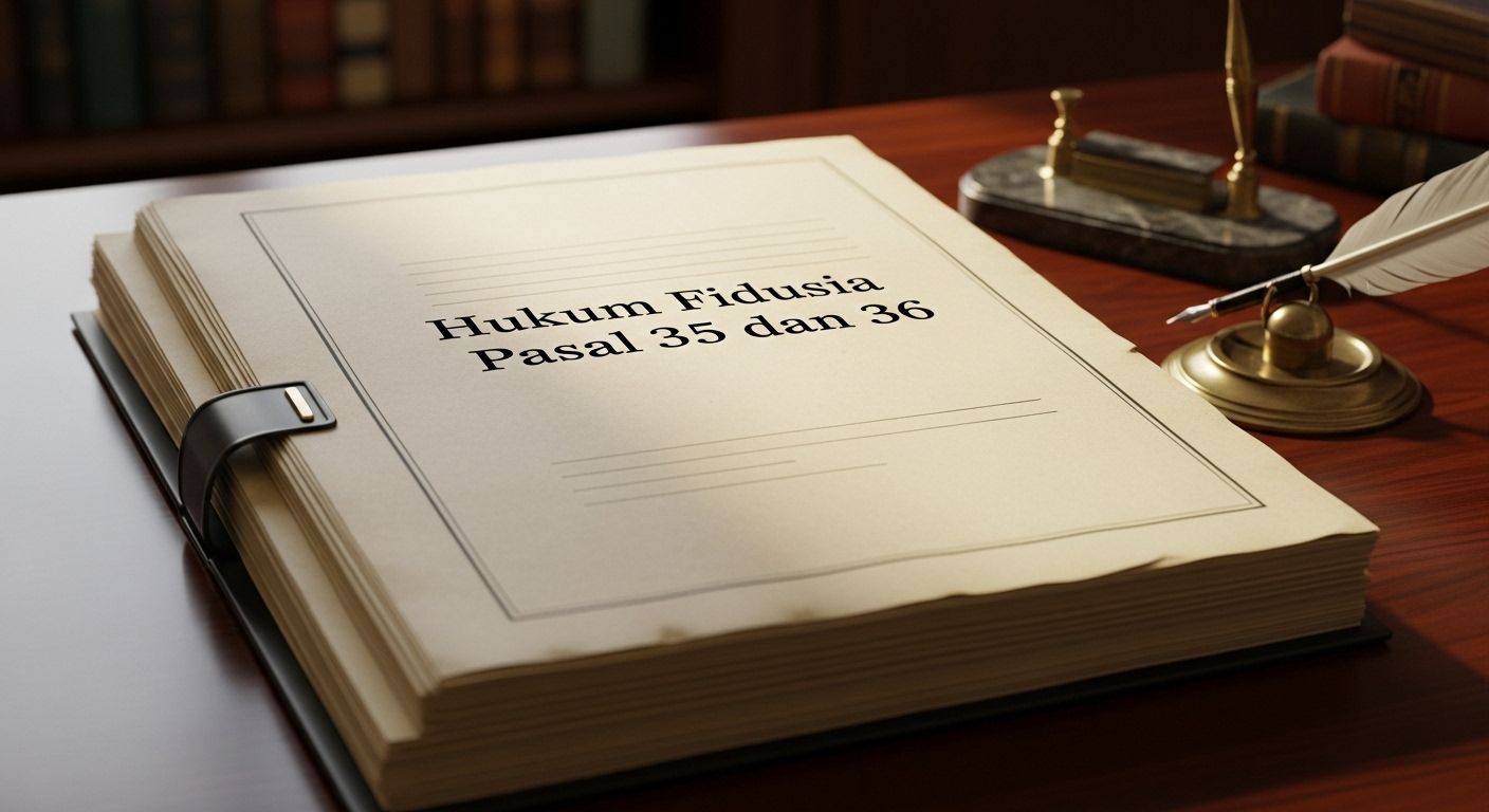 UU Fidusia Pasal 35 dan 36: Penjelasan Hukum Jaminan