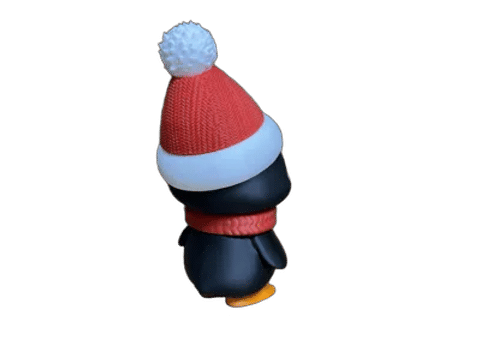 Christmas Penguin — Side profile