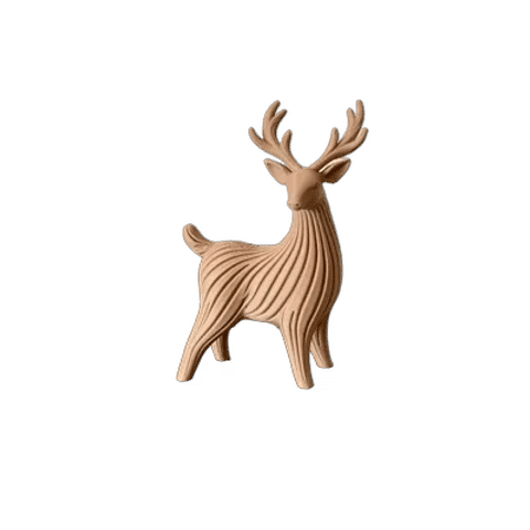 Deer - Japandi Style — Side profile