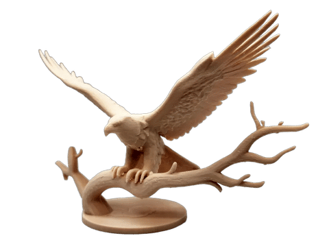 Eagle with Wings Spread — Side profile