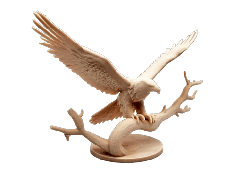Eagle with Wings Spread — Surface detail