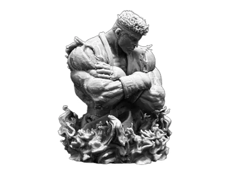 Street Fighter Warrior Pose — Surface detail