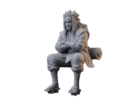Jiraiya The Toad Sage Sitting — Side profile