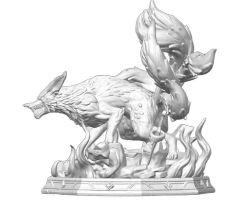 Kurama Naruto Nine-Tailed Fox — Side profile