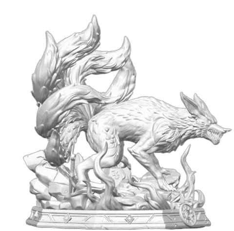 Kurama Naruto Nine-Tailed Fox — Surface detail
