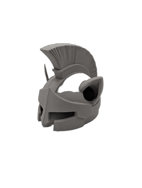Spartan cat helmet! — From above