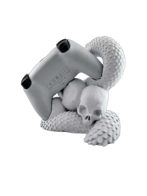 Snake & Skull PS5 Controller Stand — Main view