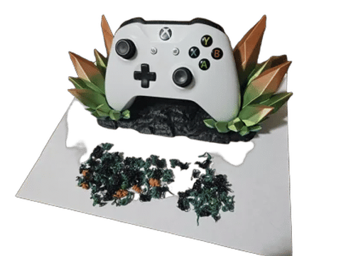 Crystal Xbox One controller holder — Side profile