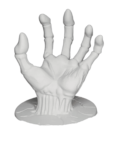 Sculpted Hand PS5 Controller Stand — Three-quarter view