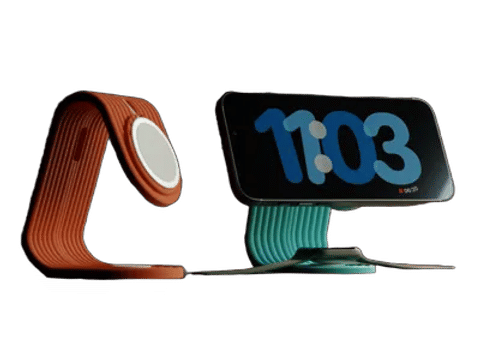 iPhone and Apple Watch Charging Stand — Surface detail