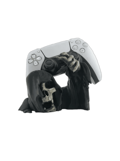 Skull PS5 Controller Stand — From above