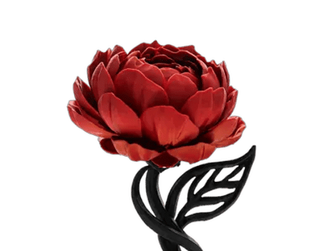 The Timeless Peony — Surface detail