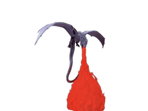 Flame Breath Dragon Lamp — Surface detail