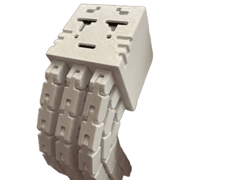 Minecraft Ghast Tentacles Articulated — Side profile