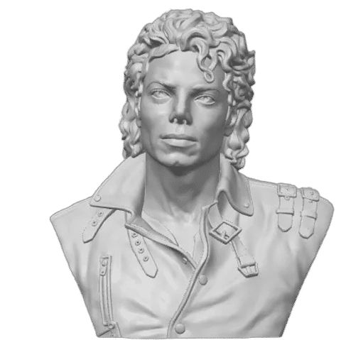 Michael Jackson Bust — Side profile
