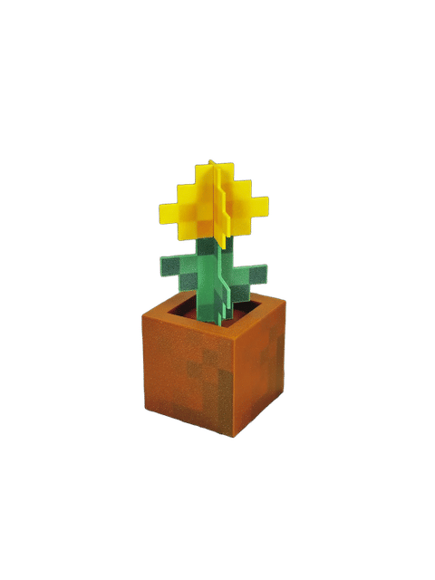 Minecraft Flowers with Pot — Main view