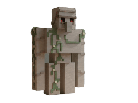 Minecraft Iron Golem — Side profile