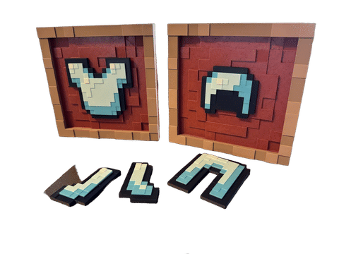 Minecraft Item Frame - Magnetic (NO AMS NEEDED) — From above