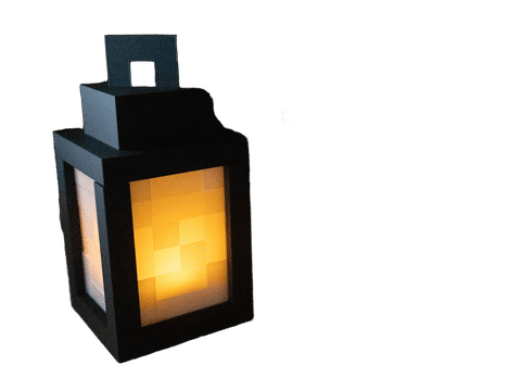 Minecraft Lamp – Decorative Lamp — Side profile