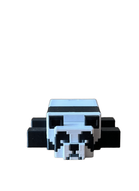Minecraft Panda Articulated — Side profile