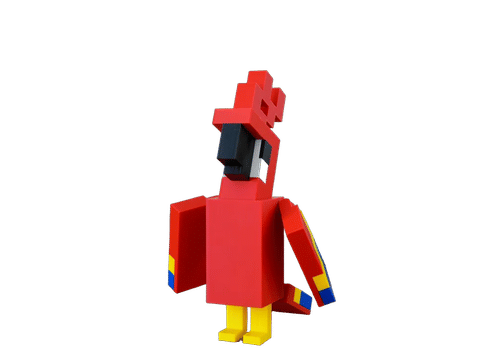 Parrot Minecraft — Side profile