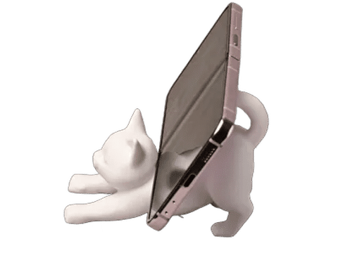 Cat Phone Stand — Side profile