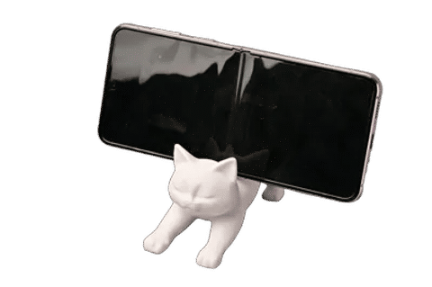 Cat Phone Stand — Surface detail