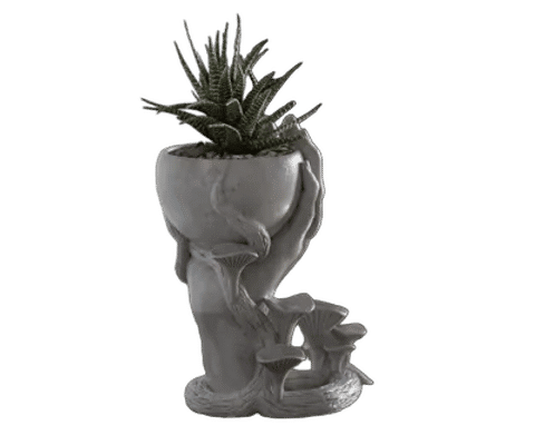 Mushroom hand vase — Side profile