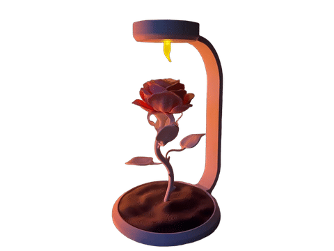 Rose Lamp (Tea light Version) — Side profile