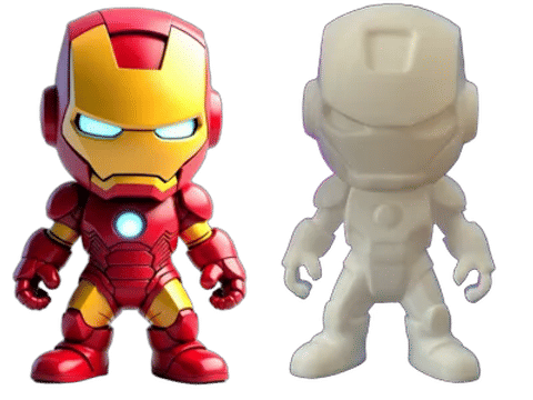 Iron Man 3DChibi — Side profile