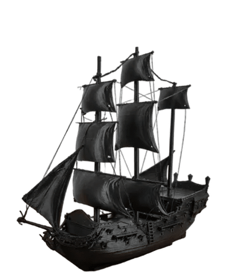 Black Pearl Inspired Pirate Ship – Display Model — Surface detail