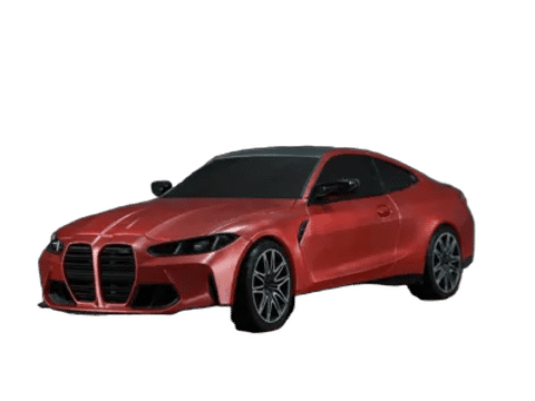 BMW M4 G82 — 110 Scale ModelRC Car — Three-quarter view