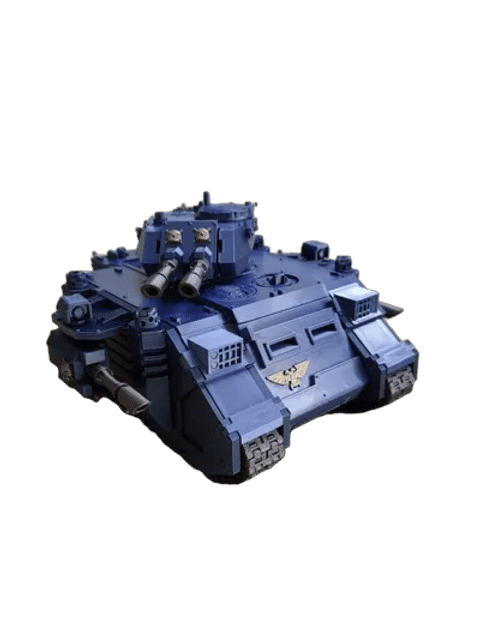 Interstellar Tank Model -- movable tracks, openable hatches — From above