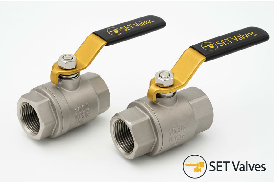 2pc Threaded Body Floating Ball Valve