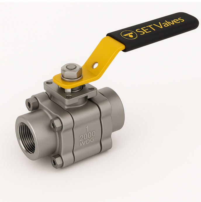 3pc Cast Floating Ball Valve