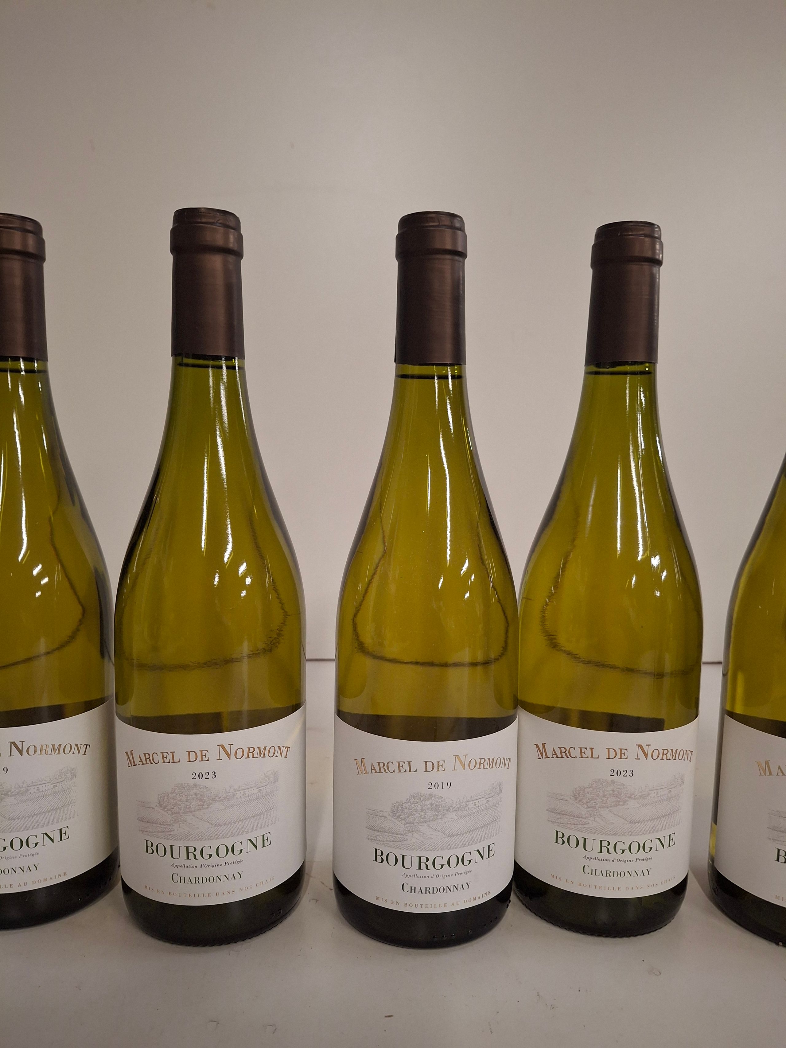 9 bouteilles Bourgogne Blanc Chardonnay 2019 Marcel de Normant - Lazuli