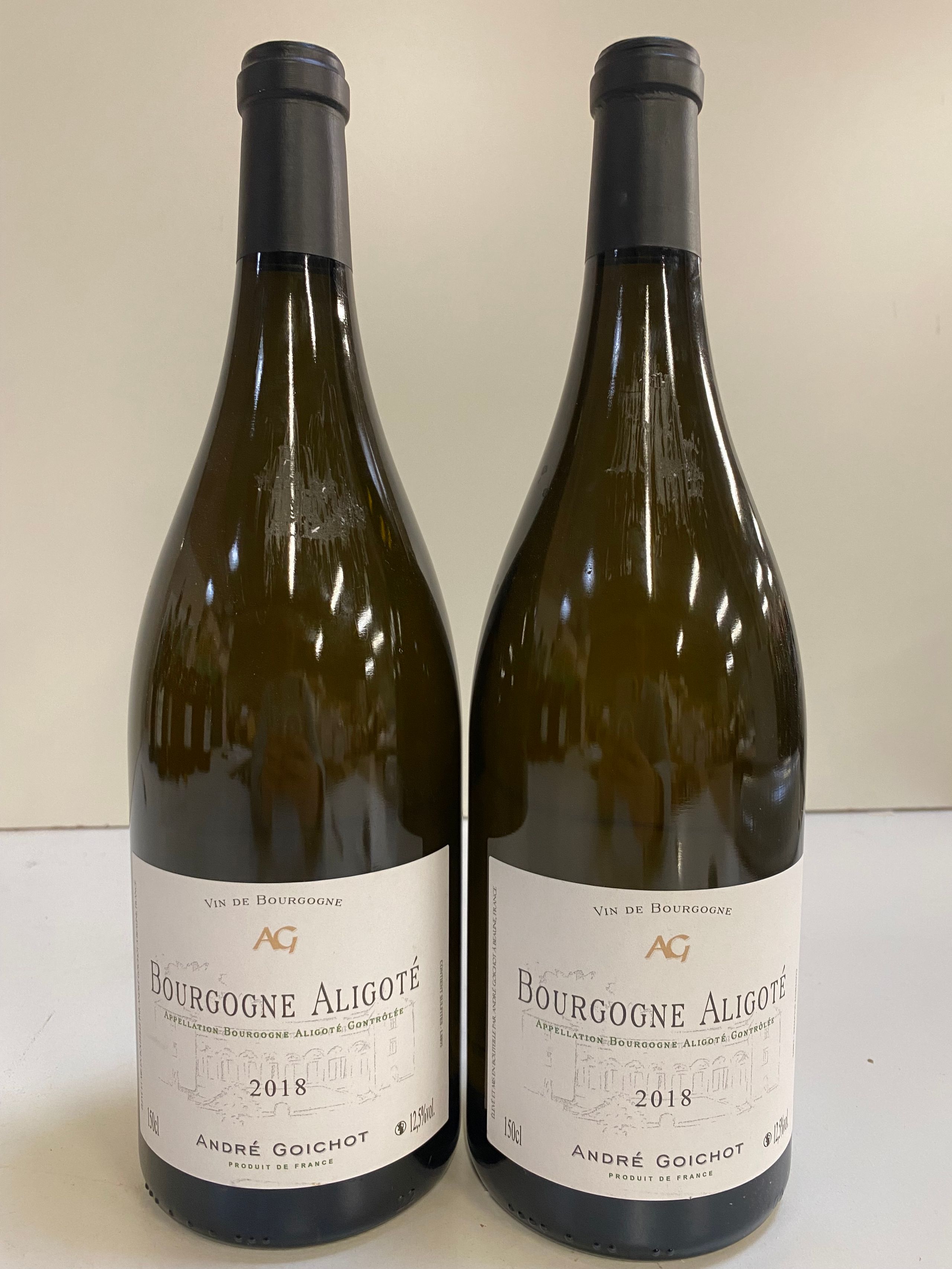 2 Magnums 150cl Bourgogne Aligoté 2018 André Goichot Grand Vin Blanc de Bourgogne - Lazuli