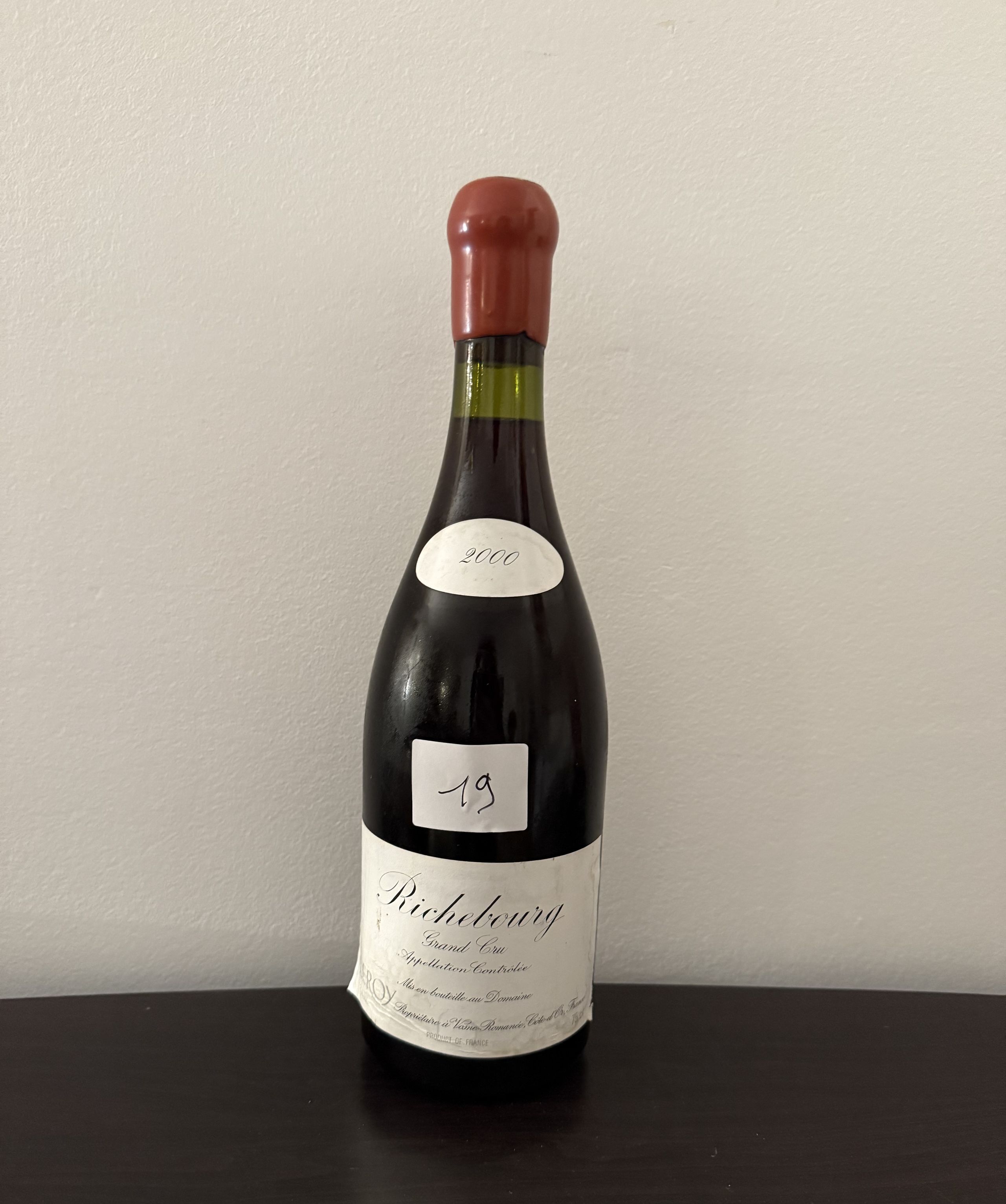 1 bouteille Richebourg 2000 Domaine Leroy - Lazuli