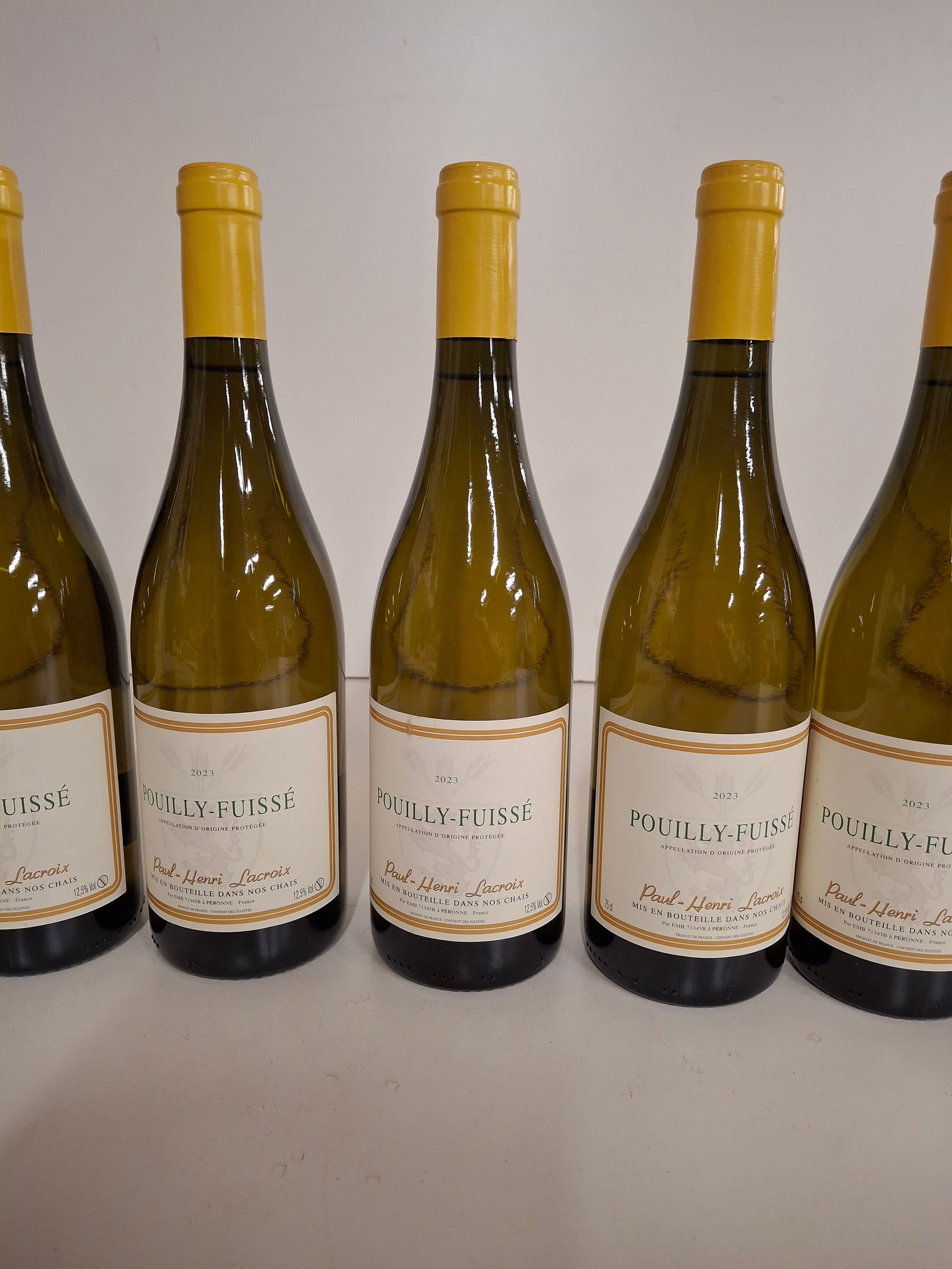 7 bouteilles Pouilly Fuissé Bourgogne 2023 Paul Henri Lacroix - Lazuli