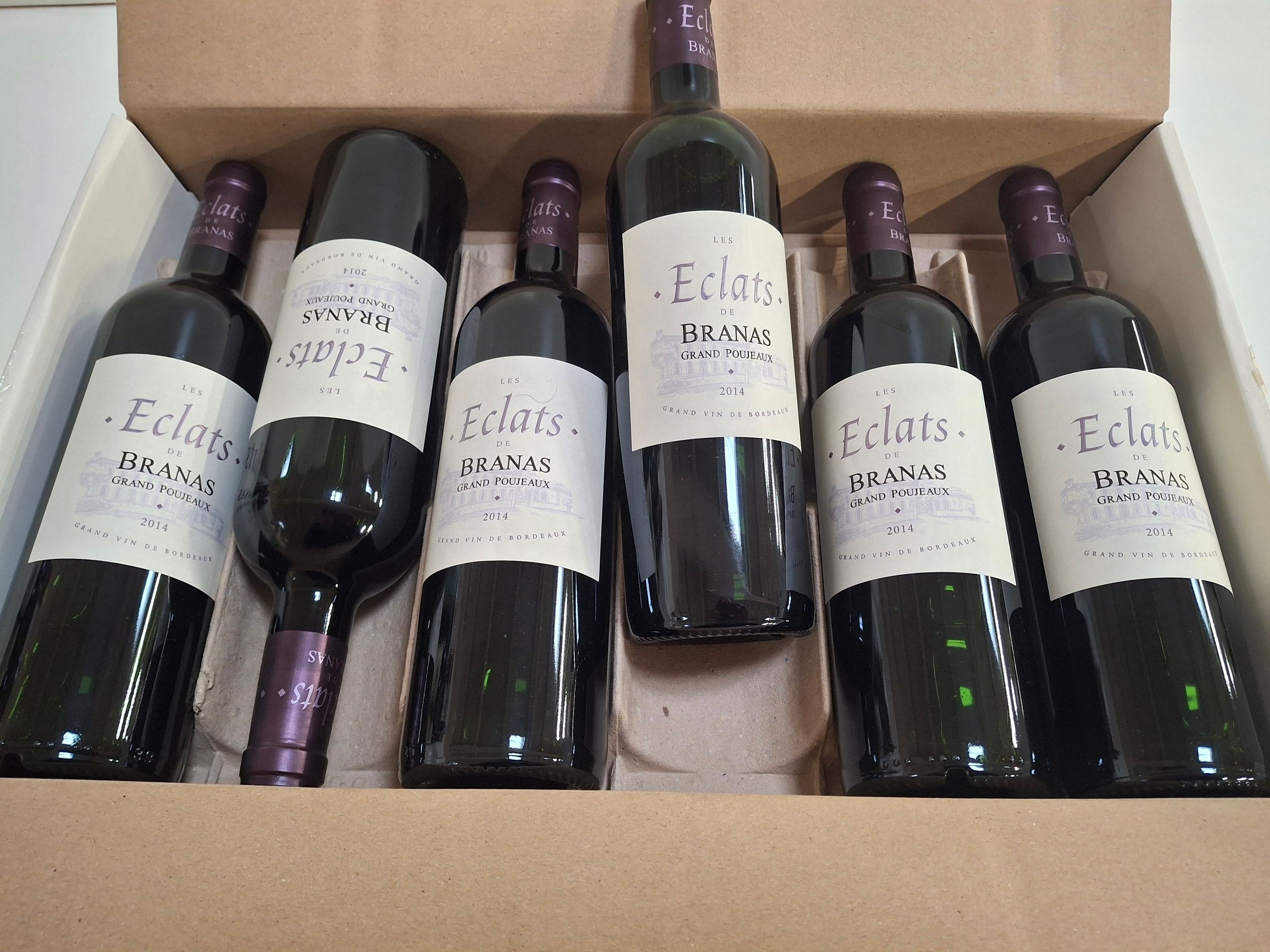 6 bouteilles Château Brana 2014 Les éclats de Brana Grand Poujeaux Vignobles Justin Onclin - Lazuli