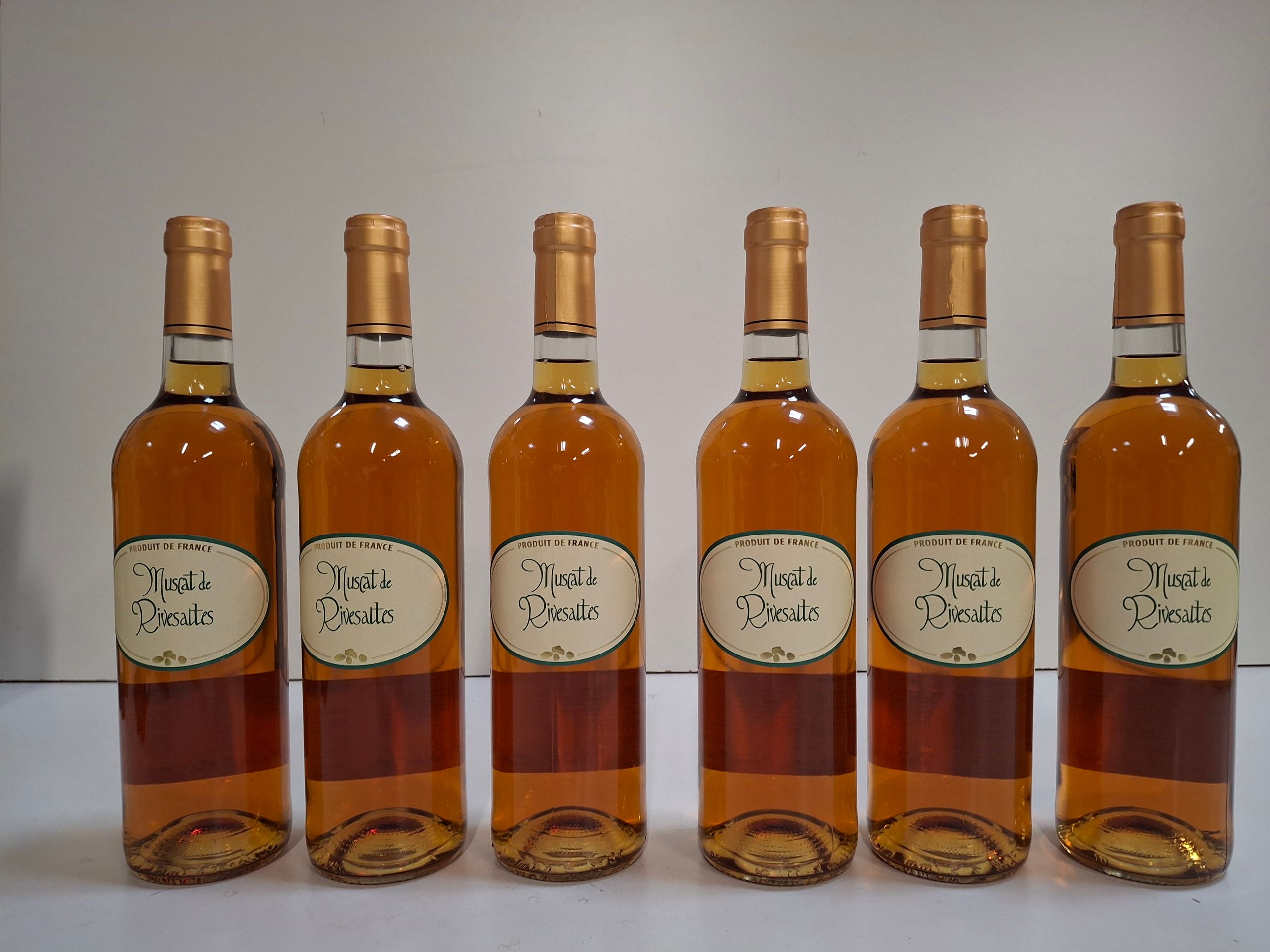 6 bouteilles Vieux Muscat de Rivesaltes, Vin doux naturel état parfait - Lazuli