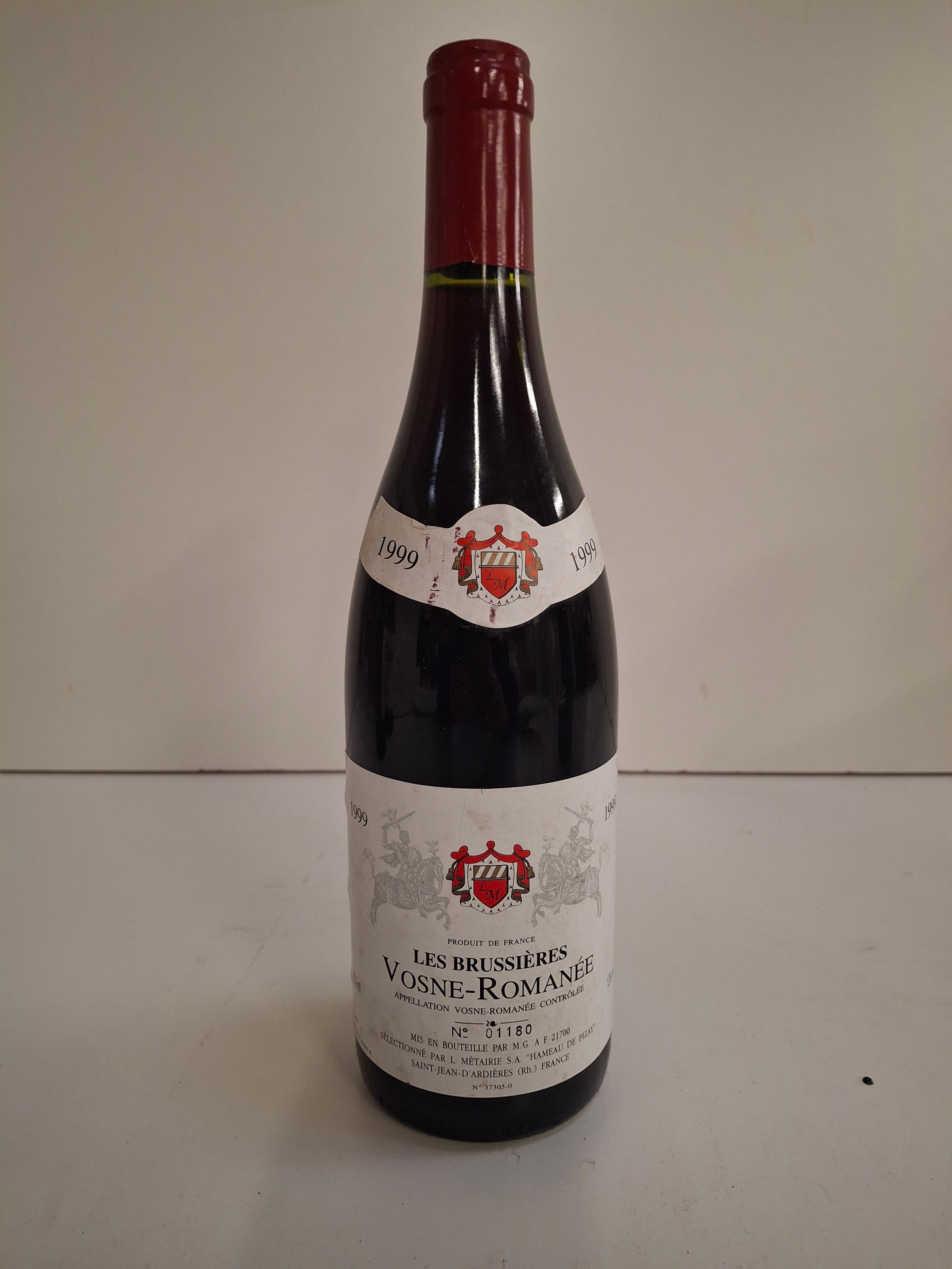 1 bouteille Vosne-Romanée 1999 Les Bruissieres - Lazuli