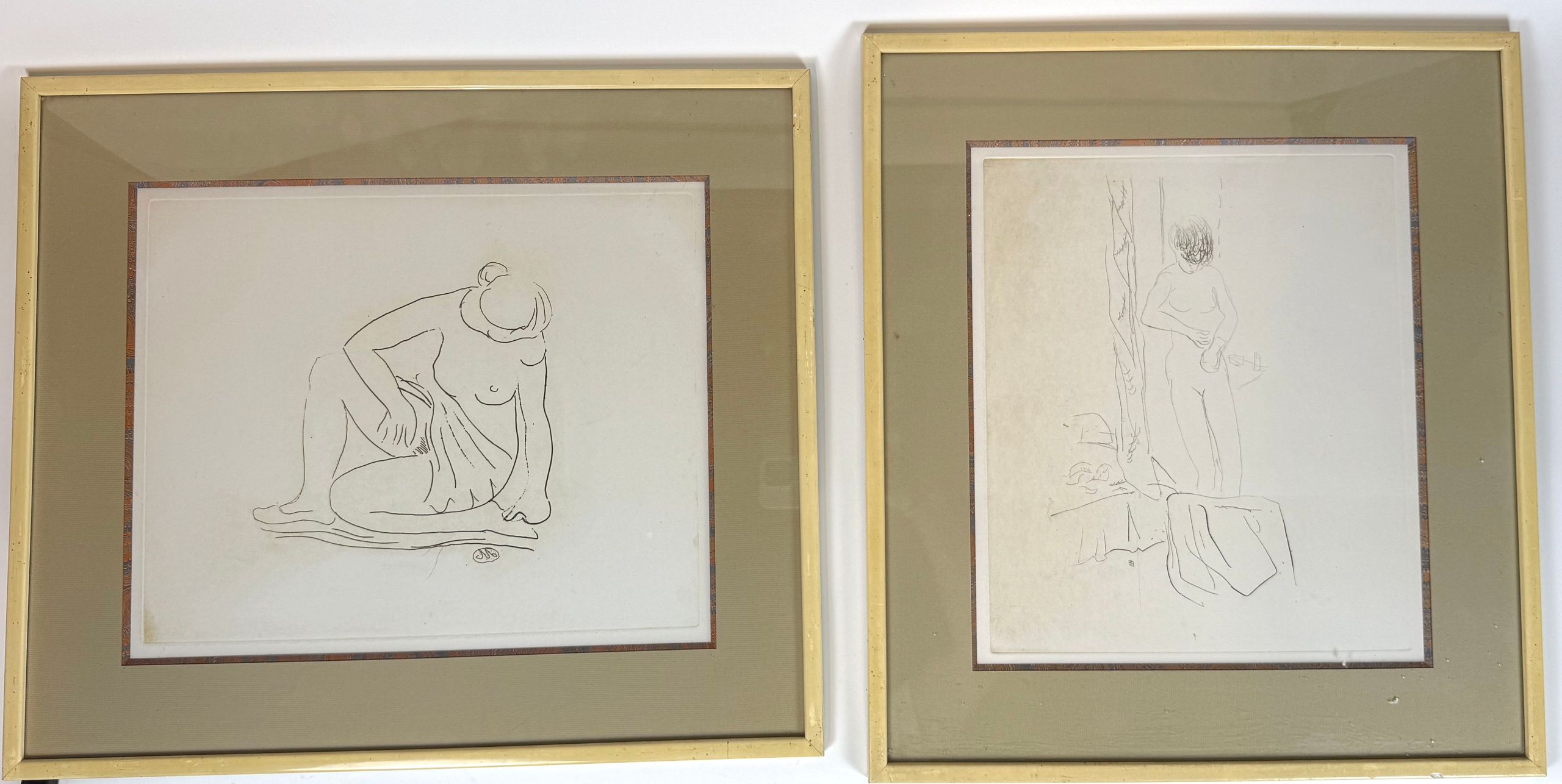 Lot de deux estampes comprenant : - Lazuli