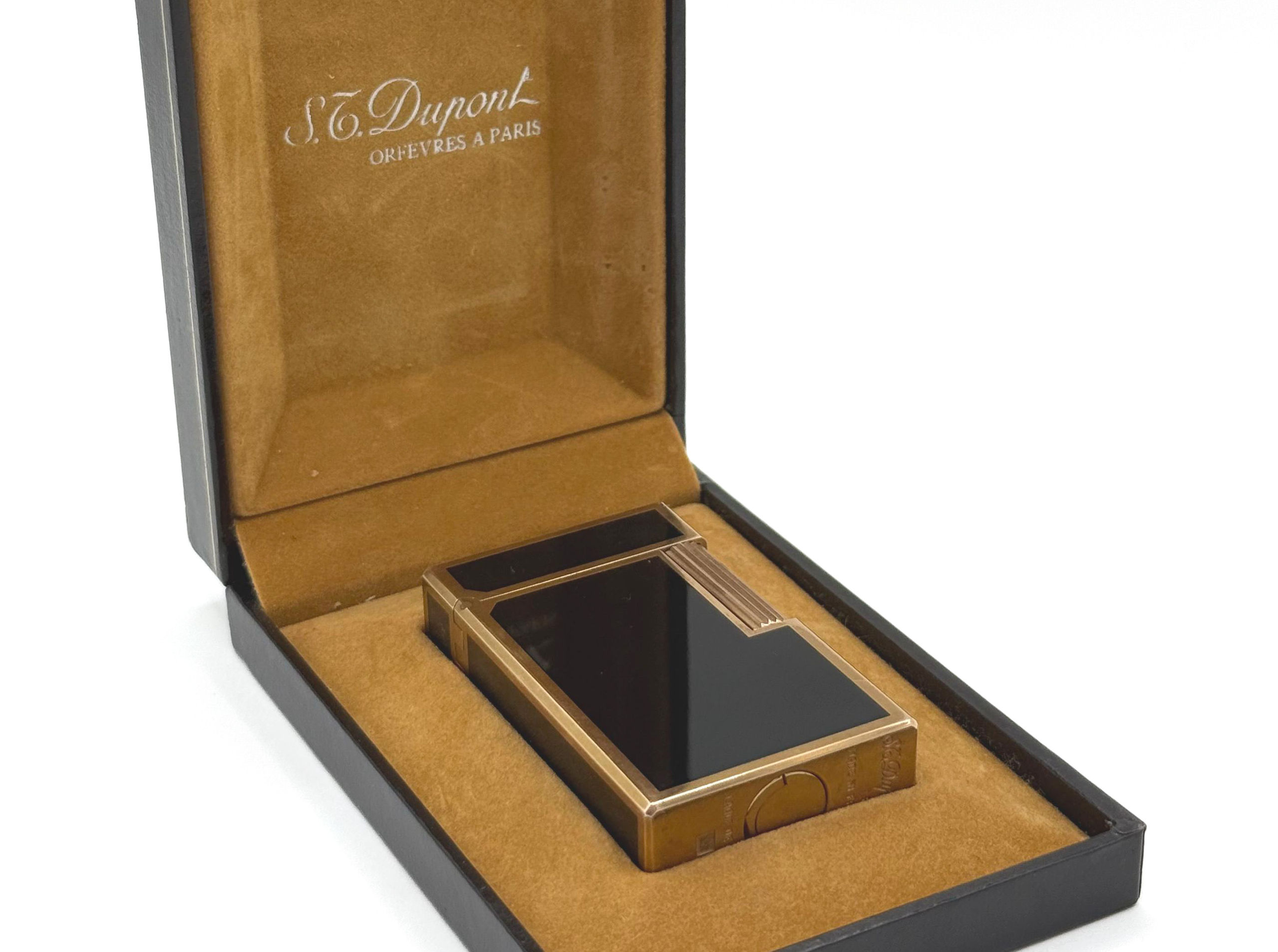 Bague réversible en or jaune (585 millièmes) à double anneaux ornés de deux pierres dures bleue et orange. - Lazuli