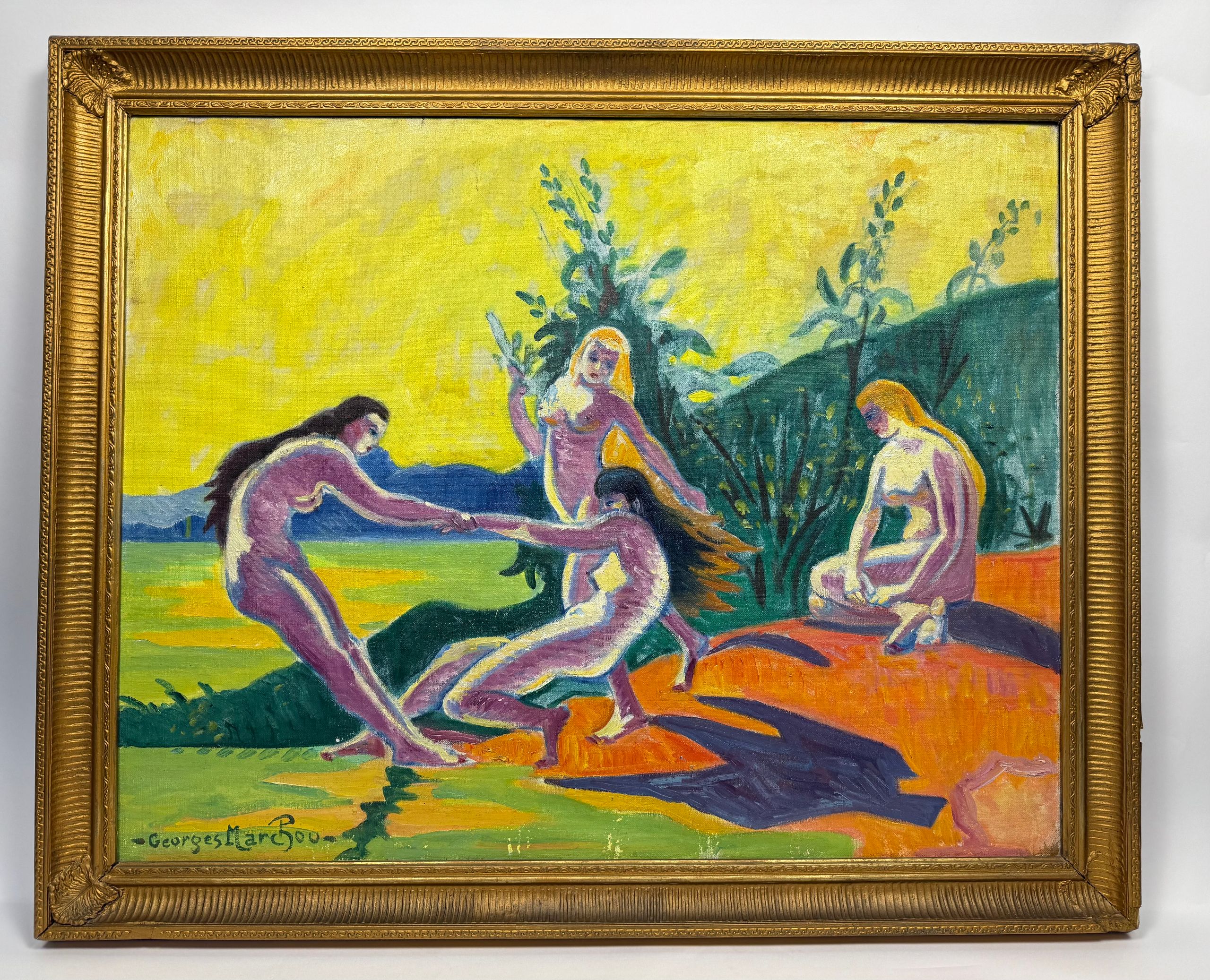 Buste d’idole anthropomorphe de type cycladique. Bronze. Dans le goût cycladique. H. 7.5 cm. - Lazuli