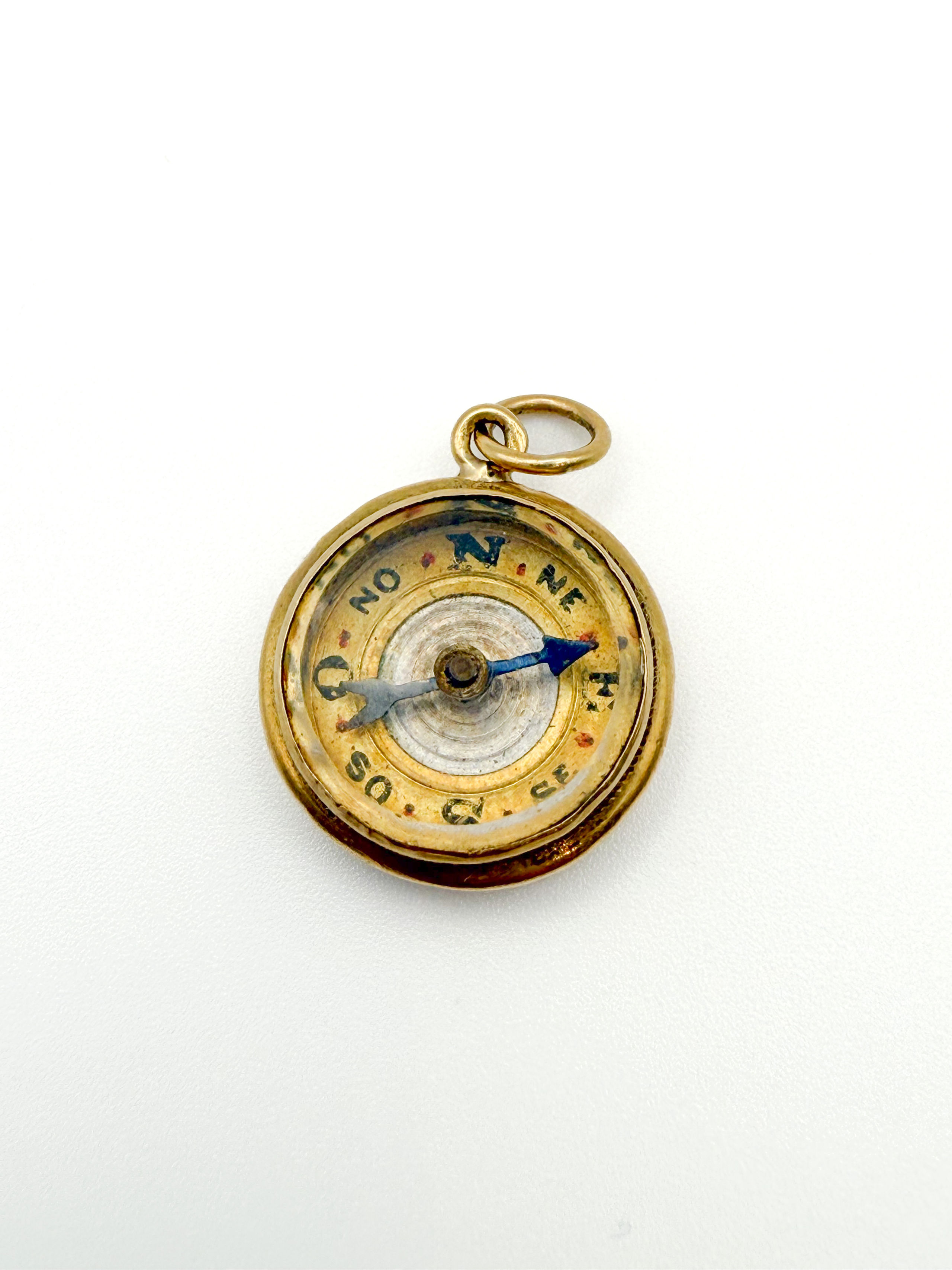 Bague en or jaune (585 millièmes) ornée de quatorze diamants ronds taille moderne. - Lazuli