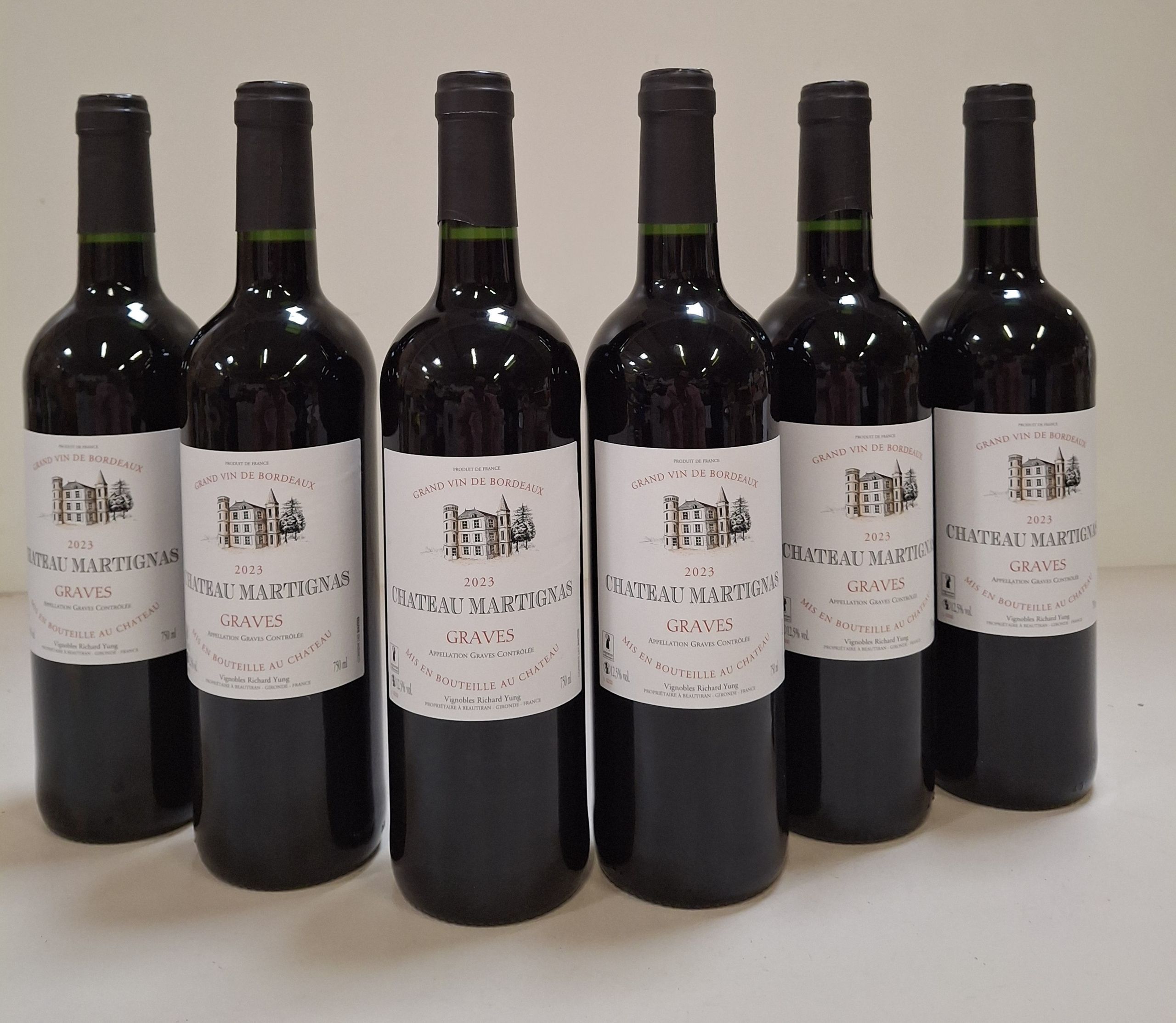 Lot de 6 Bouteilles Château Rose Cantegrit 2022 Moulis En Médoc la méthode traditionnelle état parfait - Lazuli