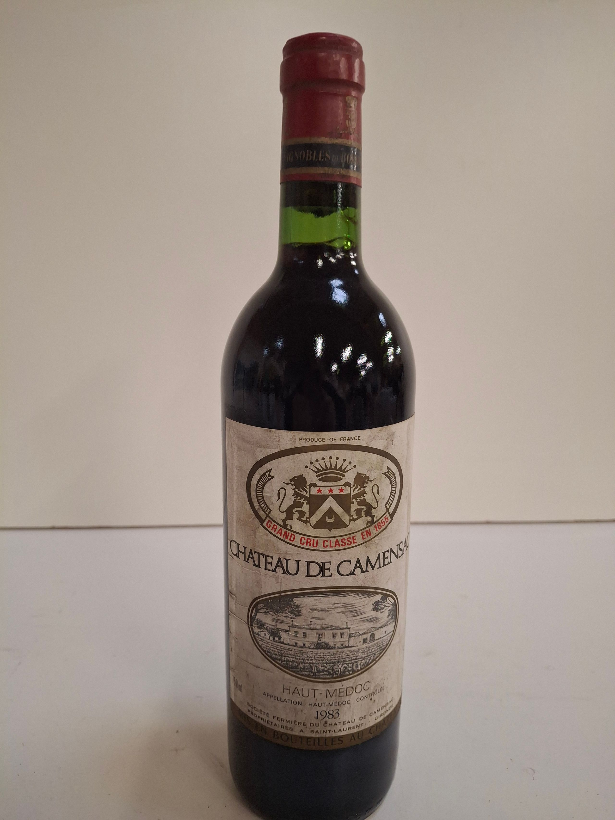 Château Comensac 1983 Grand Cru Classé Haut Médoc niveau  parfait étiqueté passé - Lazuli