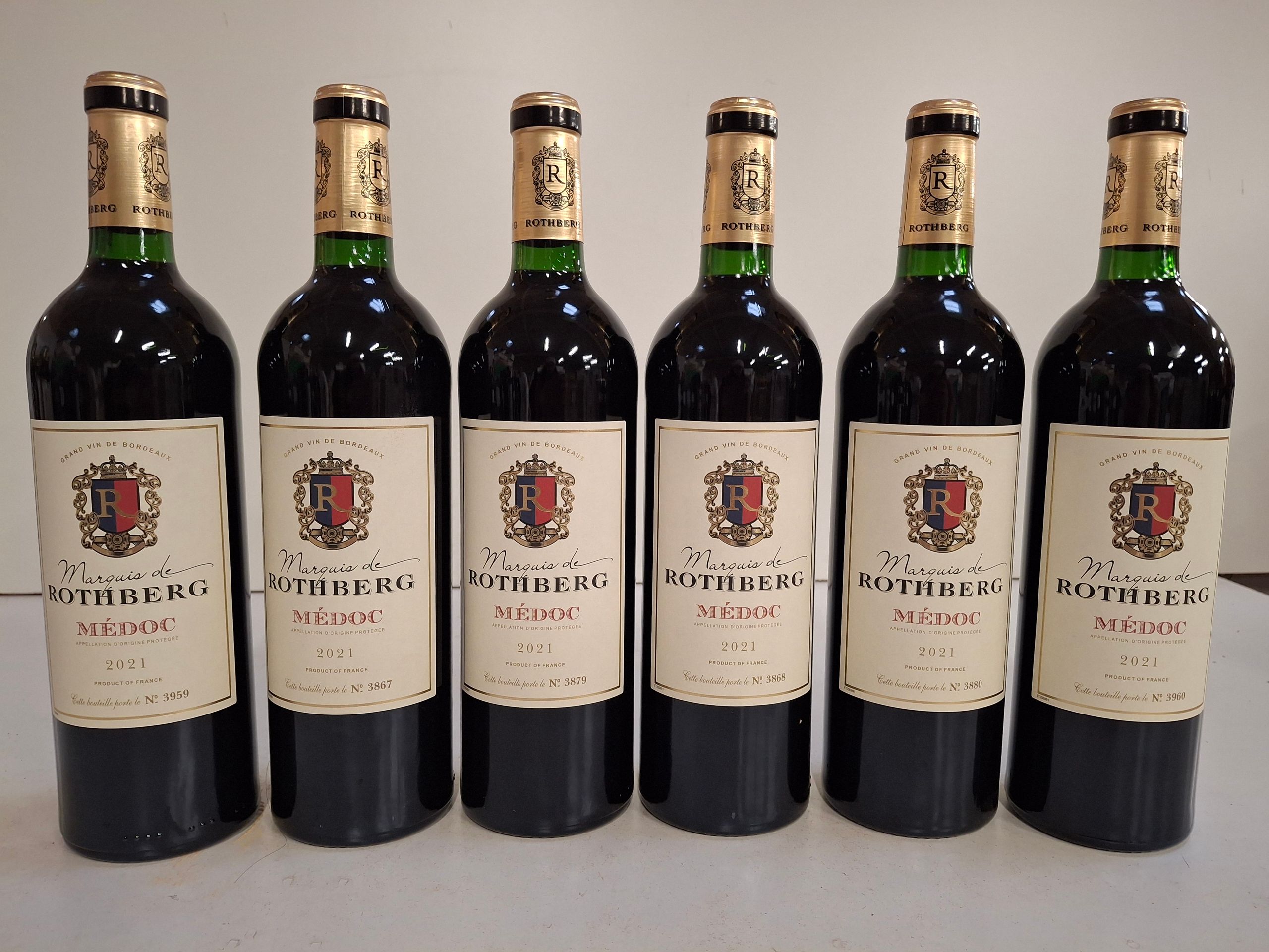 Lot de 4 Bouteilles 1 Château De Taulis 2002 Médaillé d’Argent Bordeaux - Lazuli