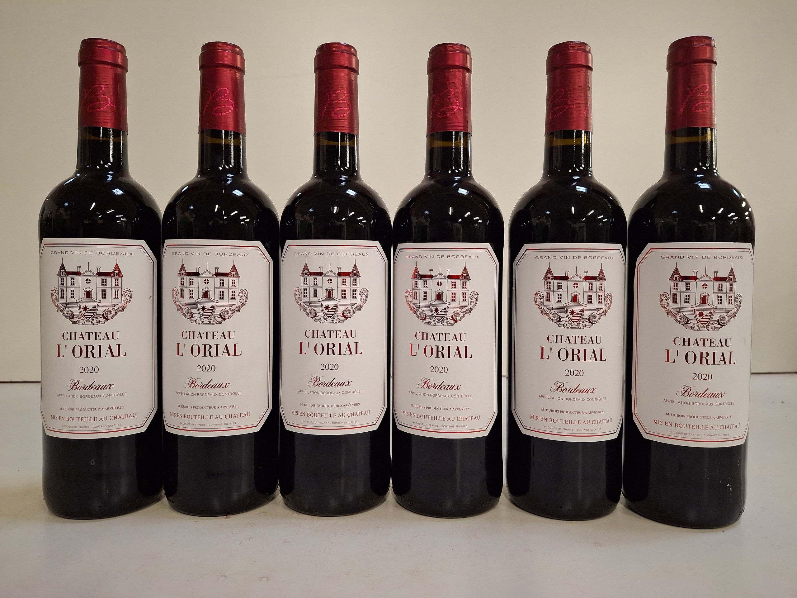 Lot de 6 Bouteilles Bourgogne Pinot Noir 2023 Les Domaines de la Tassé d’Or état parfait - Lazuli